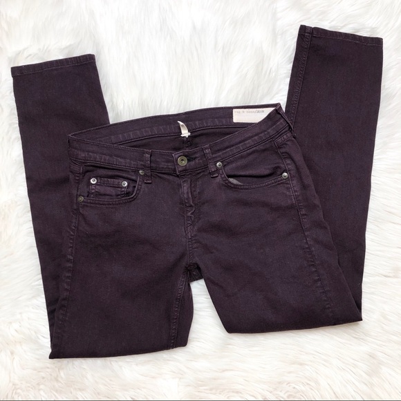 Rag & Bone The Dre Jeans in Aged Wine 26 - Picture 3 of 6